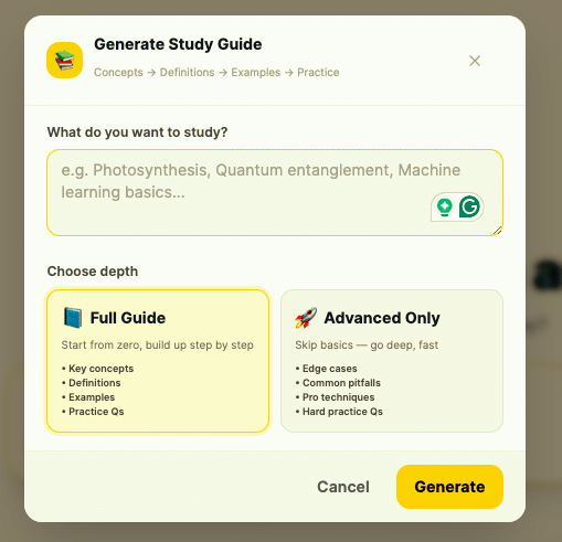 Dynamo AI Quick study guide