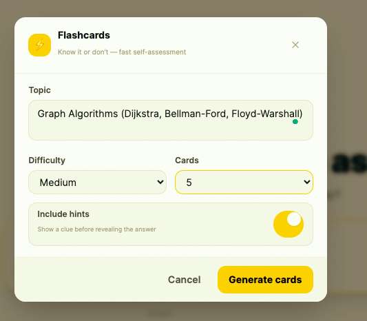 How to Crack GATE 2027 with Dynamo AI: Fast Mode, Flashcards, and Concept Mindmaps Dynamo AI flashcard