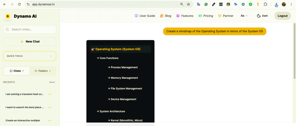 How to Crack GATE 2027 with Dynamo AI: Fast Mode, Flashcards, and Concept Mindmaps Dynamo AI mindmap basic