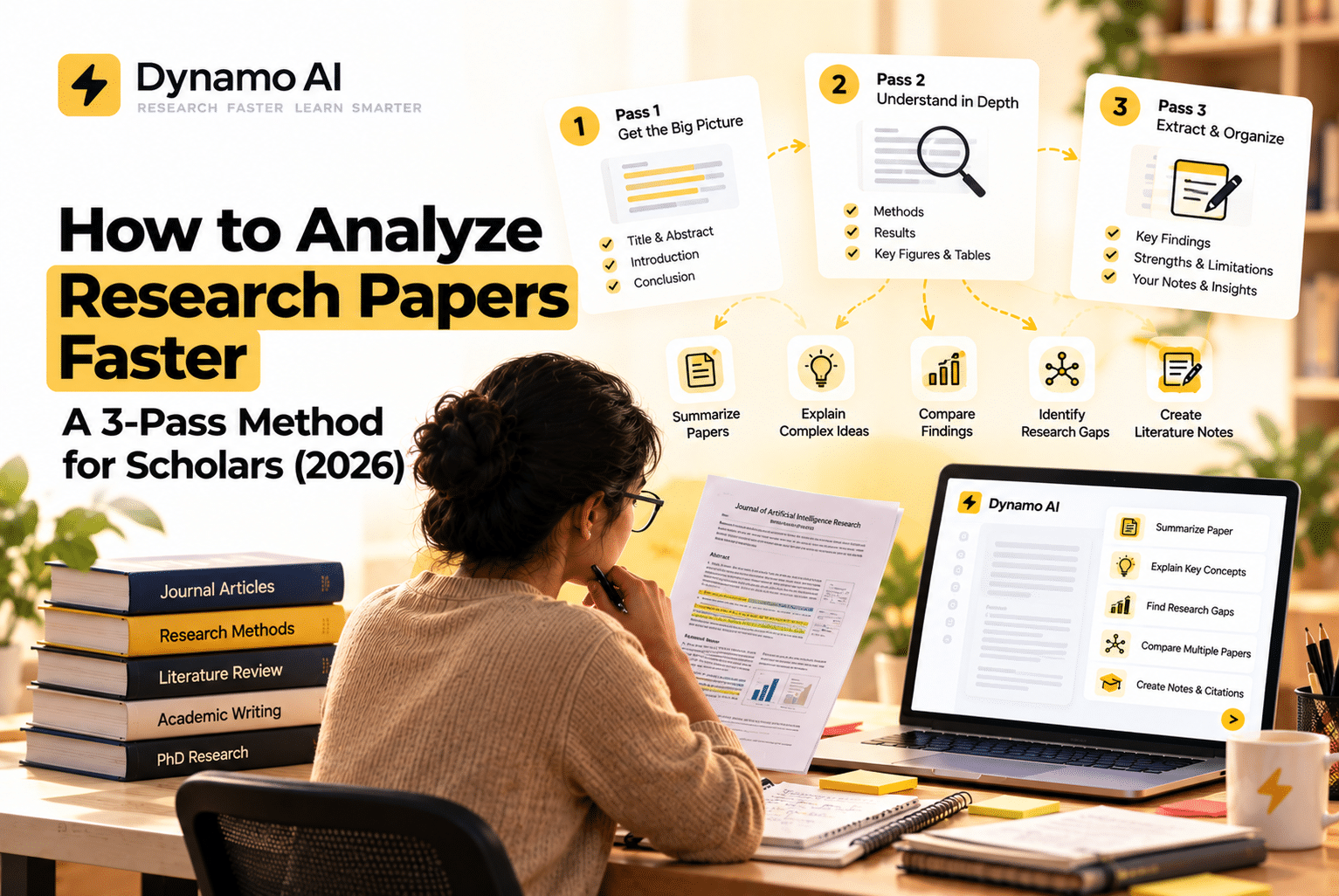 How to Analyze Research Papers Faster: A 3-Pass Method for Scholars (2026)