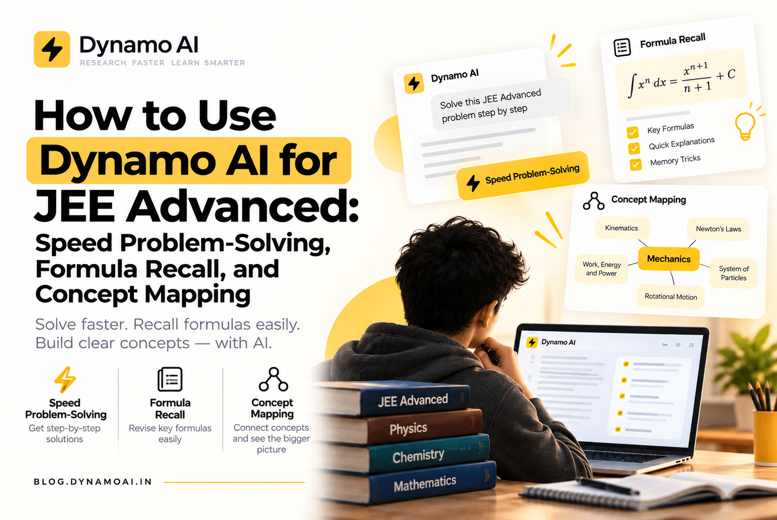 How to Use Dynamo AI for JEE Advanced: Speed Problem-Solving, Formula Recall, and Concept Mapping