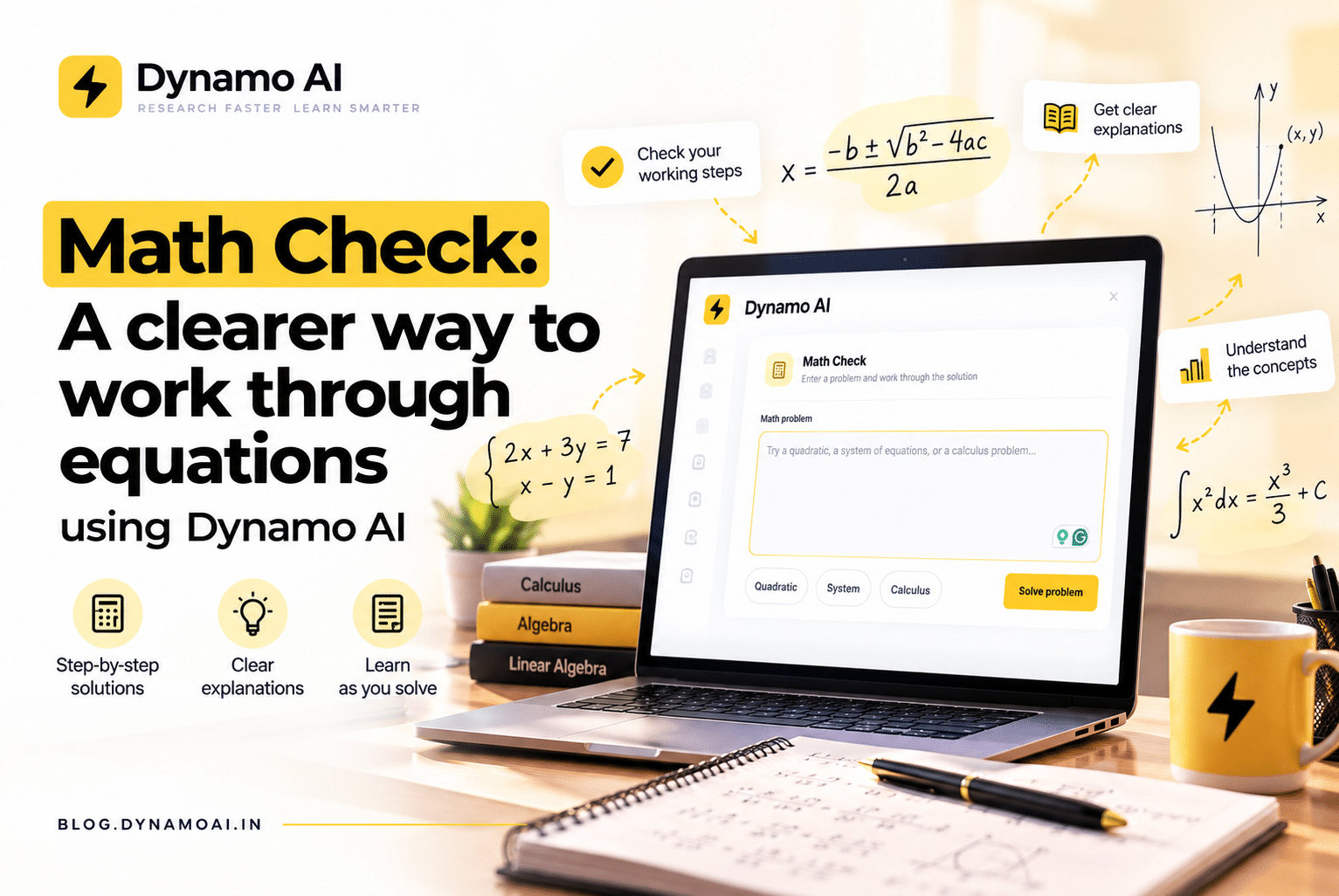 Math Check: A clearer way to work through equations using Dynamo AI